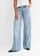 Jean droit et ample, taille mi-haute, peu extensible, bonprix