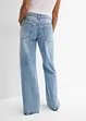 Jean droit et ample, taille mi-haute, peu extensible, bonprix
