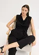 Jersey-Jumpsuit mit Schulterpolster, bonprix