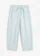 Jean balloon taille mi-haute, doux et raccourci, bonprix