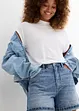 Jeans-Shorts High Waist, Low Stretch, bonprix