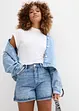 Jeans-Shorts High Waist, Low Stretch, bonprix