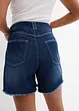 Short en jean taille haute, peu stretch, bonprix