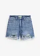 Short en jean taille haute, peu stretch, bonprix