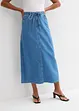 Jeansrock Mid Waist Midilänge, Super Soft, bonprix