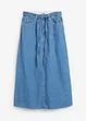 Jeansrock Mid Waist Midilänge, Super Soft, bonprix