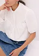 Kurzarm-Bluse aus Musselin, bonprix