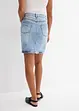 Jupe midi en jean, peu extensible, bonprix
