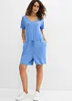 Combishort fluide en jersey de viscose mélangée, bonprix