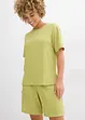 T-shirt en crêpe gaufré, bonprix