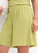 Short taille élastiquée en crêpe gaufré, bonprix