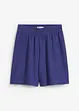 Short taille élastiquée en crêpe gaufré, bonprix
