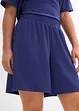 Short taille élastiquée en crêpe gaufré, bonprix