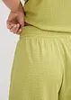 Short taille élastiquée en crêpe gaufré, bonprix