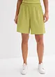 Short taille élastiquée en crêpe gaufré, bonprix