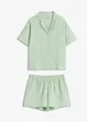 Pyjashort boutonné en gaze de coton, bonprix