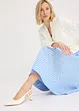 Jupe midi 100% coton, bonprix