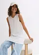 Lot de 2 débardeurs longs 100% coton, bonprix