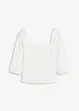 Bluse mit Puffärmeln und Smoke-Detail, bonprix