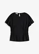T-shirt en jersey crêpe avec smocks, bonprix