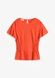 T-shirt en jersey crêpe avec smocks, bonprix
