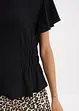 T-shirt en jersey crêpe avec smocks, bonprix