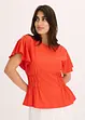 T-shirt en jersey crêpe avec smocks, bonprix