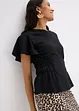 T-shirt en jersey crêpe avec smocks, bonprix