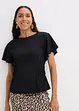 T-shirt en jersey crêpe avec smocks, bonprix