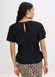 T-shirt en jersey crêpe avec smocks, bonprix