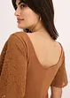 Shirt mit Spitzenärmeln, bonprix