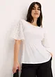 Shirt mit Spitzenärmeln, bonprix
