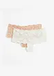 Lot de 2 shorties à dentelle, bonprix