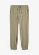 Pantalon jogger Regular en gaze de coton, Tapered, bonprix