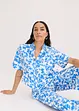 Blouse manches courtes en viscose mélangée douce, bonprix