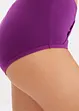 Lot de 4 slips taille haute coton, forme V, bonprix