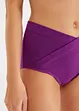 Lot de 4 slips taille haute coton, forme V, bonprix