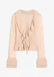 Gilet en maille volanté, bonprix