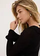 Feinstrickjacke mit Rüschen, bonprix