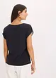Shirt mit Webeinsatz, bonprix