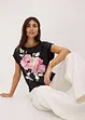 Shirt mit Webeinsatz, bonprix