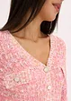 Bouclé Strickjacke, bonprix