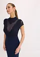 Robe longue avec dentelle et mesh, bonprix