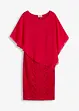 Spitzenkleid mit Überwurf aus feinem Chiffon, bonprix