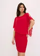 Spitzenkleid mit Überwurf aus feinem Chiffon, bonprix