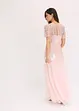 Robe longue en tulle délicat à sequins brodés, bonprix
