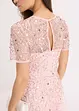 Robe longue en tulle délicat à sequins brodés, bonprix