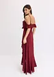 Robe encolure Bardot à volants, bonprix