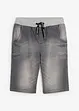 Bermuda en molleton aspect jean, Regular, bonprix