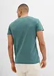 Lot de 2 T-shirts côtelés, slim, bonprix